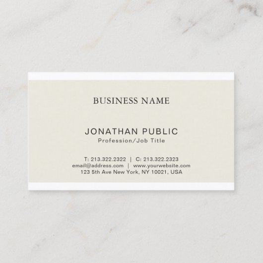 Trendy Elegant Gold Monogram Design Modern Luxe Visitekaartje (Achterkant)