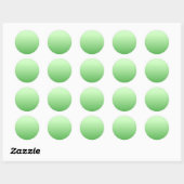 Trendy Elegant Green Color Blank Sjabloon Ronde Sticker (Vel)