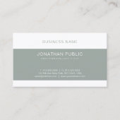 Trendy Elegant Green Sleek Graphic Design Luxe Visitekaartje (Voorkant)