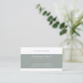 Trendy Elegant Green Sleek Graphic Design Luxe Visitekaartje (Staand voorkant)