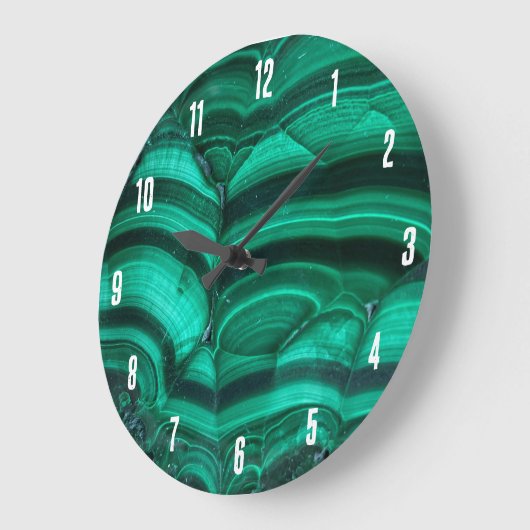 Trendy Elegant Groen Malachiet Crystal Stone Grote Klok (Hoek)