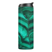 Trendy Elegant Groen Malachiet Crystal Stone Thermosbeker (Gedraaid links)