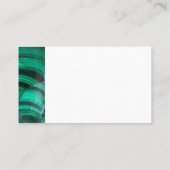 Trendy Elegant Groen Malachiet Crystal Stone Visitekaartje (Achterkant)