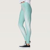 Trendy Elegant Groen Wit Chique Sjabloon Modern Leggings (Links)