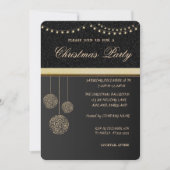 Trendy Elegant kerstballen, kerstfeest Kaart (Voorkant)