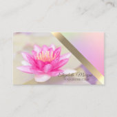 Trendy Elegant Lotus Flower Yoga Instructor Visitekaartje (Voorkant)