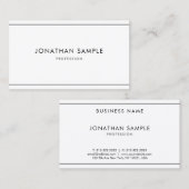 Trendy Elegant Minimal Modern Professional Simple Visitekaartje (Voorkant / Achterkant)