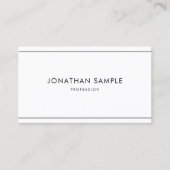 Trendy Elegant Minimal Modern Professional Simple Visitekaartje (Voorkant)