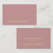Trendy Elegant Minimalist Artistic Plain Luxury Visitekaartje (Voorkant / Achterkant)