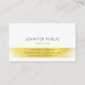 Trendy Elegant Minimalist Design Gold Luxury Plain Visitekaartje (Voorkant)