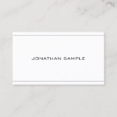 Trendy Elegant Minimalistics Design Plain Modern Visitekaartje (Voorkant)