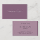 Trendy Elegant Minimalistics Sjabloon Modern Luxur Visitekaartje (Voorkant / Achterkant)