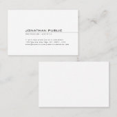 Trendy Elegant Minimalistisch design Modern stijlv Visitekaartje (Voorkant / Achterkant)