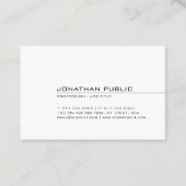 Trendy Elegant Minimalistisch design Modern stijlv Visitekaartje (Voorkant)