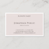 Trendy Elegant minimalistisch design Moderne Sjabl Visitekaartje (Voorkant)