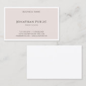 Trendy Elegant minimalistisch design Moderne Sjabl Visitekaartje (Voorkant / Achterkant)