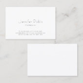 Trendy Elegant Minimalistisch Professioneel Modern Visitekaartje (Voorkant / Achterkant)