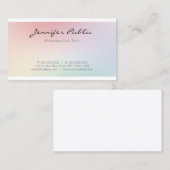 Trendy Elegant Modern Chic Design Professional Visitekaartje (Voorkant / Achterkant)