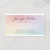 Trendy Elegant Modern Chic Design Professional Visitekaartje (Voorkant)