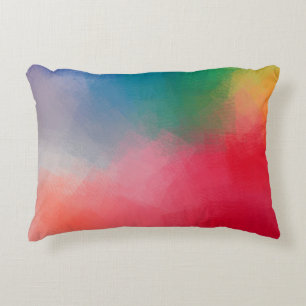 Trendy Elegant Modern Colorful Abstracte Sjabloon Accent Kussen