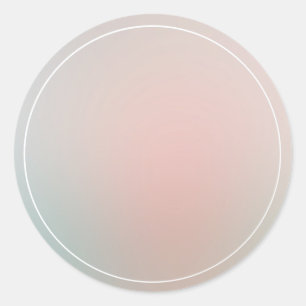 Trendy Elegant Modern Colorful Blank Sjabloon Ronde Sticker