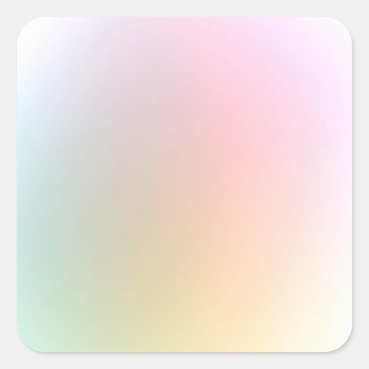 Trendy Elegant Modern Colorful Blank Sjabloon Vierkante Sticker (Voorkant)