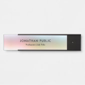 Trendy Elegant Modern Colorful Sjabloon Deurbordje (Voorkant)