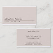 Trendy Elegant Modern Cool Plain Professional Visitekaartje (Voorkant / Achterkant)