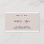 Trendy Elegant Modern Cool Plain Professional Visitekaartje (Achterkant)