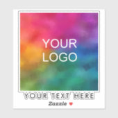 Trendy Elegant Modern Custom Business Logo hier Sticker (Vel)