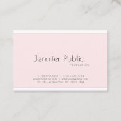 Trendy Elegant Modern Design Clean Plain Luxury Visitekaartje (Voorkant)