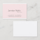 Trendy Elegant Modern Design Clean Plain Luxury Visitekaartje (Voorkant / Achterkant)