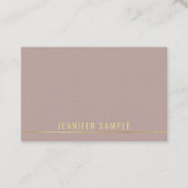 Trendy Elegant Modern Gold Sjabloon Professional Visitekaartje (Voorkant)