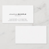 Trendy Elegant modern, minimaal design Visitekaartje (Voorkant / Achterkant)