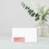 Trendy Elegant Modern Minimalist Sjabloon Visitekaartje (Staand voorkant)