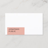 Trendy Elegant Modern Minimalist Sjabloon Visitekaartje (Voorkant)