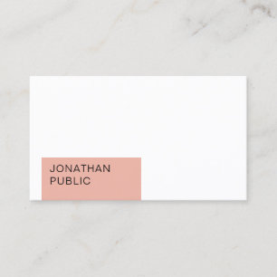 Trendy Elegant Modern Minimalist Sjabloon Visitekaartje