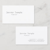 Trendy Elegant Modern Minimalistisch Sjabloon Cust Visitekaartje (Voorkant / Achterkant)