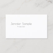Trendy Elegant Modern Minimalistisch Sjabloon Cust Visitekaartje (Voorkant)
