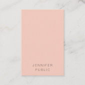 Trendy Elegant Modern Minimalistische Verticale Sj Visitekaartje (Voorkant)