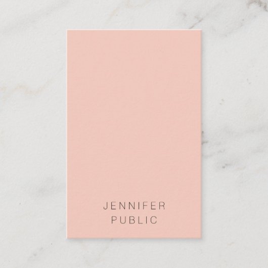 Trendy Elegant Modern Minimalistische Verticale Sj Visitekaartje (Voorkant)