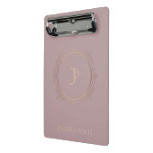 Trendy Elegant Modern Monogrammed Sjabloon Mini Klembord (Angled2)