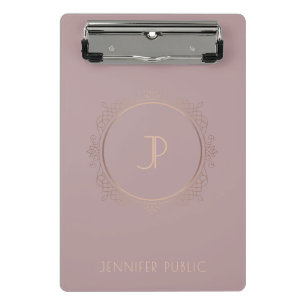 Trendy Elegant Modern Monogrammed Sjabloon Mini Klembord