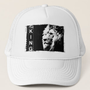 Trendy Elegant Modern Pop Art Lion Head Sjabloon Trucker Pet