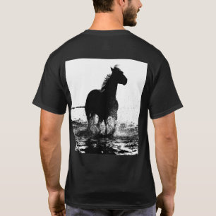 Trendy Elegant Modern Running Horse Pop Art T-shirt