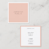 Trendy Elegant Modern Simple Professional Sjabloon Vierkante Visitekaartje (Voorkant / Achterkant)