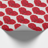 Trendy Elegant Modern Valentijn Love Heart Cadeaupapier (Hoek)
