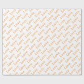 Trendy Elegant Modern Valentijn Love Heart Cadeaupapier (Vlak)