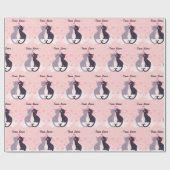 Trendy Elegant Modern Valentijn Love Heart Cadeaupapier (Vlak)