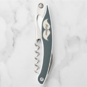 Trendy Elegant Mustache Persoonlijk Kurkentrekker (Voorkant)